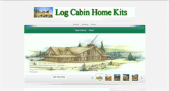 Desktop Screenshot of logcabinhomekits.com