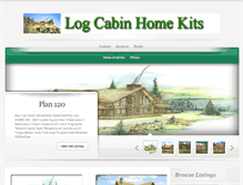 Tablet Screenshot of logcabinhomekits.com